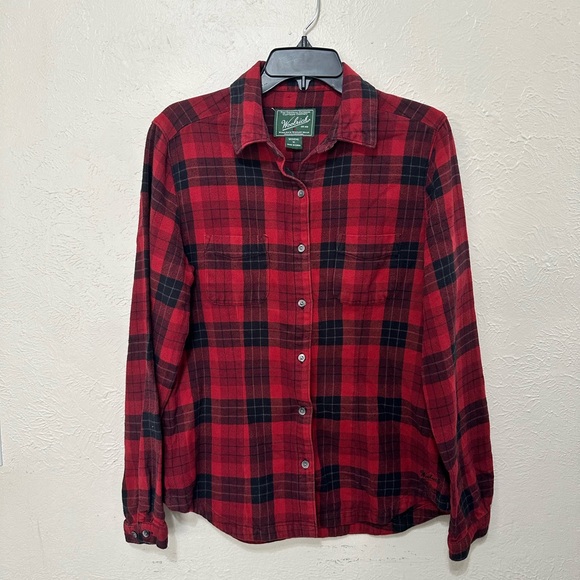 Woolrich Tops - Women’s Woolrich Heirloom Red Vintage Plaid Flannel Size M